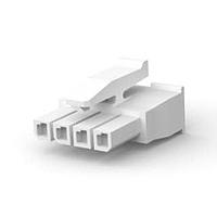 AMP Connectors - TE Connectivity 1-2008571-4 Receptacle Housings 4 POS MICRO MNL TOP LATCH NAT