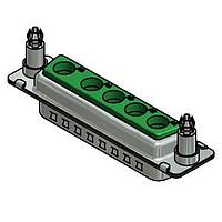 Amphenol CONEC 3005W5PXX99E40X Mixed Contact D-Sub Connectors 5W5P W/THRD SPACER CLIP DSUB COMBO MLE