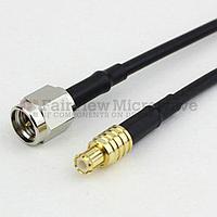 Fairview FMC0207174LF SMA Male to MCX Plug Cable RG-174 Coax and RoHS Compliant
