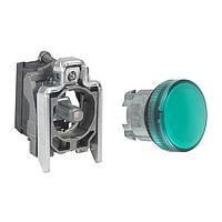 SCHNEIDER XB4BVG35 Pushbutton Switches GREEN PILOT LIGHT HEAD SPRG TRML LED