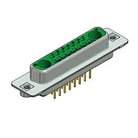 Amphenol CONEC 3017W2SAR99A30X Mixed Contact D-Sub Connectors 17W2 F PC TAIL 4-40 INSERTS