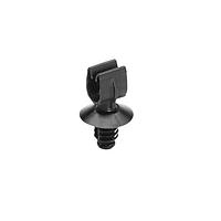 HellermannTyton 151-03823 Cable Mounting & Accessories MOC Clip, 19 mm, with 6.5mm Fir Tree, PA66HIRHSUV, Black, 100/bag