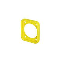 NEUTRIK scdp-fx-4 Speaker Connectors Gasket - EPDM for use with D size chassis connectors - IP65 and UV resistant - yellow