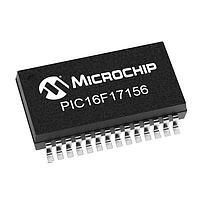 Microchip Technology PIC16F17156-I/SS Microcontrollers 28KB Flash, 2KB RAM, 128B EEPROM, 12b Diff. ADCC, 1xOP-AMP, 2x16-bit dual PWM