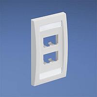 Panduit CFPE4IWY Wire Ducting & Raceways Faceplate 4 Port Single Gang Executiv