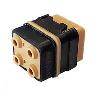 Amphenol Air LB France SIME0412PC Modular Interconnect Systems Module For crimped contacts Pin With peripheral sealing 4 contacts #12 Supplied without contact Polarization C