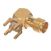 Radiall R125680000W RF Adapters - Between Series SMA / RIGHT ANGLE JACK RECEPTACLE FOR PCB SOLDER LEGS