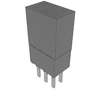 Samtec ESW-103-23-L-D Stackthrough .100" Elevated Socket Strip