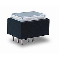 E-Switch ULP22OAP1QRFCL1REDGRN Pushbutton Switches Illuminated Pushbtn