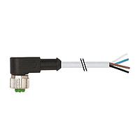 Murrelektronik 7000-12341-2141000 Connectors M12 female 90 with cable, PVC 4x0.34 gy UL/CSA 10m