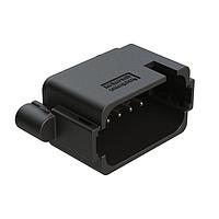 Amphenol SINE Systems AT04-18PE-BM14BK Connectors 18 Position, PCB Receptacle, Flangeless, Self-Threading, Keyed E, Nickel Plated Contacts Included, Potted, Black Body