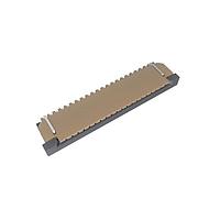 Amphenol FCI SFW20R-2STE1LF Board Mount 1.00mm Flex Connector, SFW-R series, 20 Position, Top side Contact, Side Entry Surface Mount ZIF Connector, Lead Free.