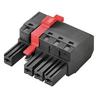 Weidmuller 1430110000 Headers & Wire Housings BVF 7.62HP/04/180MSF4 SN BK BX