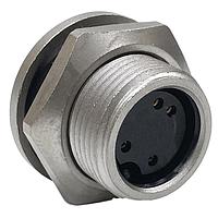 CONXALL SF4281-4SG-3ES Connector Assemblies Pnl Mnt 4 Fem Skts PC Tail Sld w/Epoxy