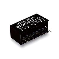 MEAN WELL DPBW03G-12 Isolated 18-75Vin +/-12Vout +/-125mA SIP Reg Iso