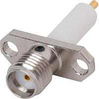 Amphenol SV Microwave SF2950-6200 Single Port Connectors SMA F FlangMountConn 2 Hole Candlestick
