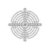 Sanyo Denki 109-1147 Guard 92mm Fan Finger Guard for Reversible Flow Fan