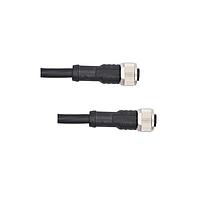 Amphenol LTW M12A06FL-12AFL-SD005 Sensor Cables / Actuator Cables M Series Sensor Connector, M12, A Code, Metal, 2A, 06 pins, Female Connector, Female Contact, Straight-to-Straight, Screw Thread, Overmolded Double Ended, Length 5000mm, IP68
