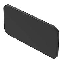 EAO 45-573.1102 Switch Hardware Legend plate black 27x12.5mm self adhesive or snapping in place