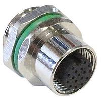 Bulgin PXMBNI12RPF17AFLPG9001 Straight M12 A-coding 17 Pins Female Panel M