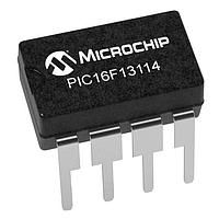 Microchip Technology PIC16F13114-I/P Microcontrollers 7KB Flash, 512B RAM, 10b ADC, 8b DAC, CLB, CLC, 2x PWM, 2x CCP, HLT, WWDT,