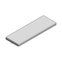 Masach Tech MS593-10S-NS EMI/RFI Shield, One-Piece 59.3 x 20.6 x 3mm One-piece Drawn-Seamless RF Shield/EMI Shield (Nickel-Silver)