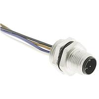 HARTING 21033111402 Straight 4p Male M12 A-Code Panel Feed through