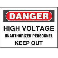 Panduit PPS0710D75 Labels and Signs ADH Sign Poly' Danger High Vo