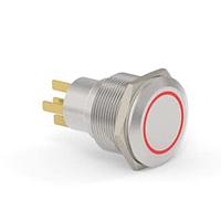Alcoswitch - TE Connectivity 2-2213772-6 Pushbutton Switches AV22 SPL 0.4VA MOVE RING LED RED 12V