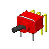 Dailywell 2UD1T1A01M2RES Toggle Switches DPDT ON-ON PC MOUNT