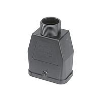 HARTING 09120080427 Hoods PLASTIC HOOD STD BLK 1 LVR LCKING