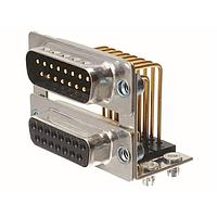 Amphenol Positronic DPB9FN8/9MN80/AA Dual Port D-Sub Connectors