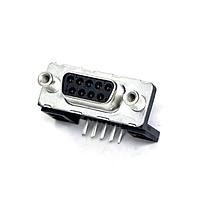 Amphenol Commercial Products D09S13A4PV00LF Receptacle DSUB R/A STB 9P SOCKET