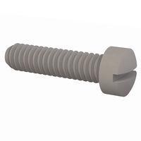 Essentra Components 012520F100 Machine Screw Fillister Slottted Screw, 1/4-20 Thread, 1 Lg