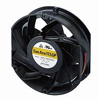 Sanyo Denki 9GP5724P5H001 Axial Fan, 172x150x51mm, 24VDC, High G-Force Tolerance, Ribless, Tach/PWM, G Proof