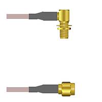 Amphenol Custom Cable Q-2Q03C000R120i RF Cable Assemblies SMA-RJB/SMA-SP G316D 120I