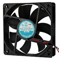 Orion Fans OD1225-24HBIP68 Axial DC Axial Fan, 120x120x25mm, 24VDC, 120CFM, 7.7W, 0.32A, 42dBA, Ball, Wire, IP68