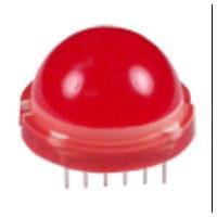 Kingbright DLC/6SURKD Single Color LEDs RED LED 20MM DIAMETER 12 PIN