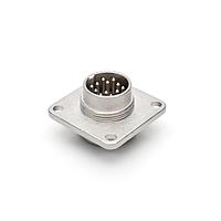 Amphenol Tuchel C091 31S012 100 2 Connectors FLANGE MT MALE RCPT 12CONTACT SILVER