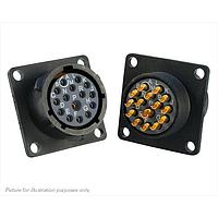 Eaton Souriau-Sunbank UTS014E15S Receptacles 15P Sckt Receptacle Square Flange Sz 14E