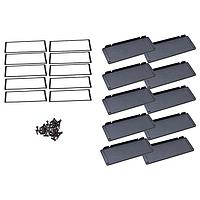 Hammond Manufacturing 1457UWPF-10 Panel, End 1457U FLANGE PANEL KIT (10 PK)