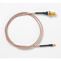 Pomona Electronics 73078-UU-36 RF Cable Assemblies MMCX PLUG TO SMA BKHD JACK RG178 36