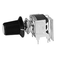 NKK Switches MRB24H-BB Rotary Switches DP 3 POS SHAFT ACUTR RA BRKT PC WHT TIPPD