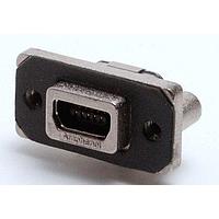 Amphenol Commercial Products MUSB-E151-341 Mini USB Type AB Connectors MINI-AB R/A PCB RECP