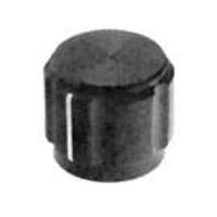 Alcoswitch - TE Connectivity KA700B1/4 Cylindrical Knob 6FLUTE BLACK SWITCH KNOB