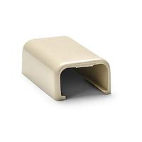 HellermannTyton TSRP1I-36 Wire Ducting & Raceways End Cap, 3/4", 3-Piece, PVC, Ivory, 10 Individual/bg