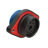 Amphenol SINE Systems AHDP02-24-14SR-WTA Connectors 14 Position Panel Mount Receptacle,, Socket, Shell Size 24, Wide Thread Adapter