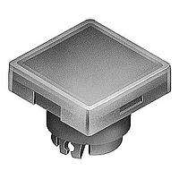 NKK Switches AT3004JE Cap, Square SQ CLR LNS/YLLW DIFF FOR YB W/ AMBER LED