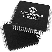 Microchip Technology KSZ8463FMLI Ethernet Switches IEEE 1588 3-port 10/100 Switch w/Generic host I/F & Fibre support