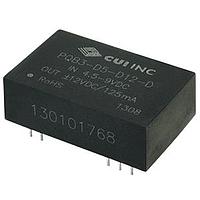 CUI Inc PQB3-D5-S12-D Isolated 12 Vdc, 0.25 A, 3 W, 4.5-9 Vdc Input Ran
